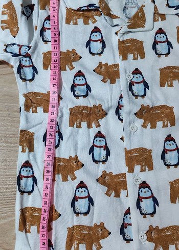 Erkek Çocuk Renkli Desenli Uzun Kollu Pijama - Görsel 5