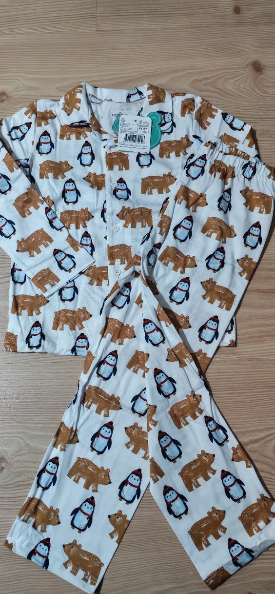 Erkek Çocuk Renkli Desenli Uzun Kollu Pijama - Görsel 2