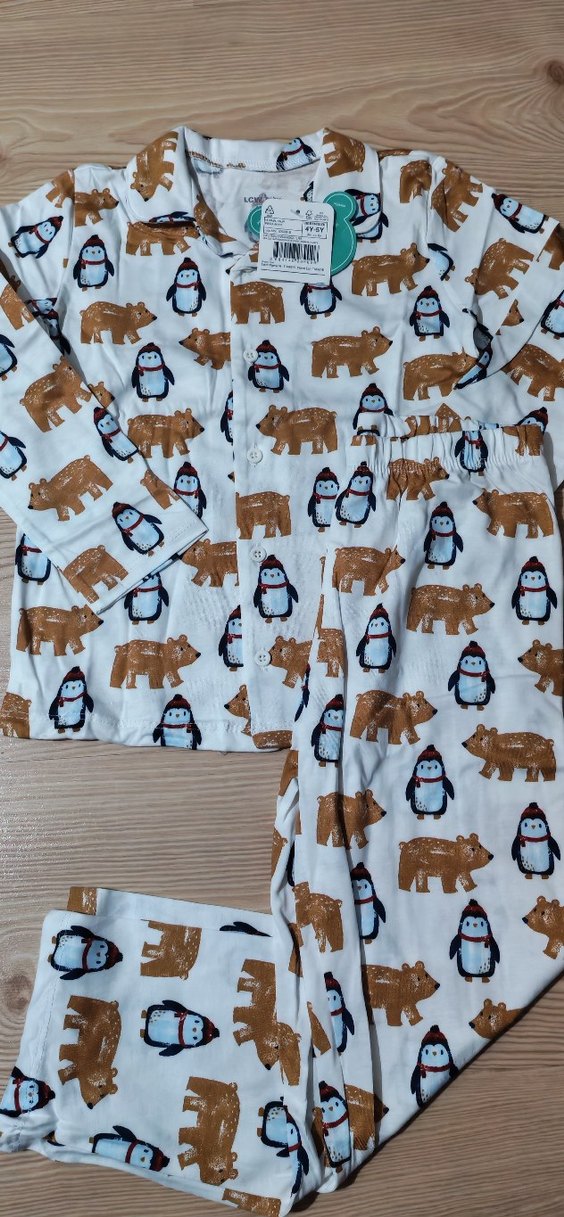 Erkek Çocuk Renkli Desenli Uzun Kollu Pijama - Görsel 3