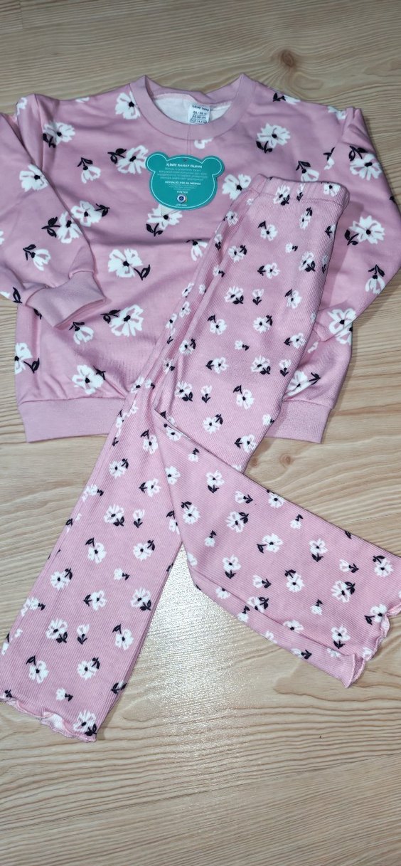 Pembe Uzun Kollu Bebek Kıyafet Seti - Görsel 2