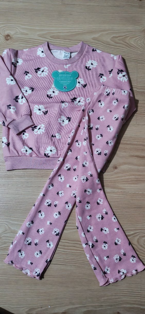 Pembe Uzun Kollu Bebek Kıyafet Seti - Görsel 3