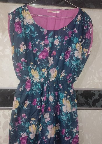 Miss Poem Çiçek Desenli Bohem Kadın Elbise