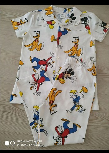 Bebek Erkek Renkli Baskılı Kısa Kollu pijama takımı