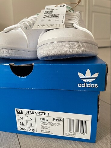 38 Beden Adidas stan smith j kadın spor ayakkabı