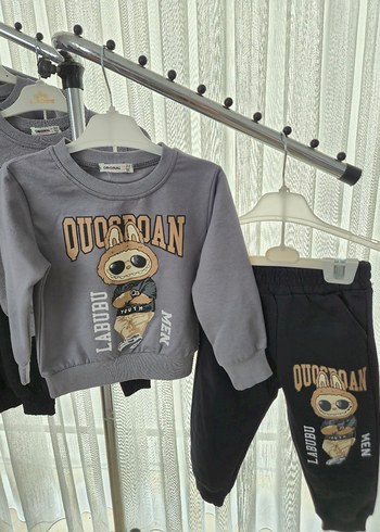 Diğer Gri Baskılı Erkek Çocuk Sweatshirt ve Eşofman