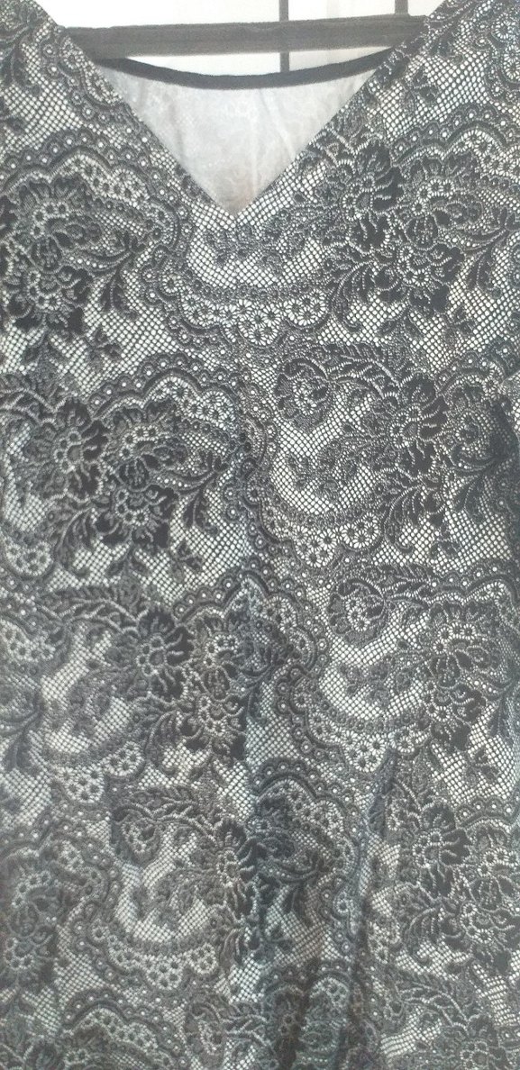 Bohem siyah Desenli  dizboyu elbise - Görsel 3