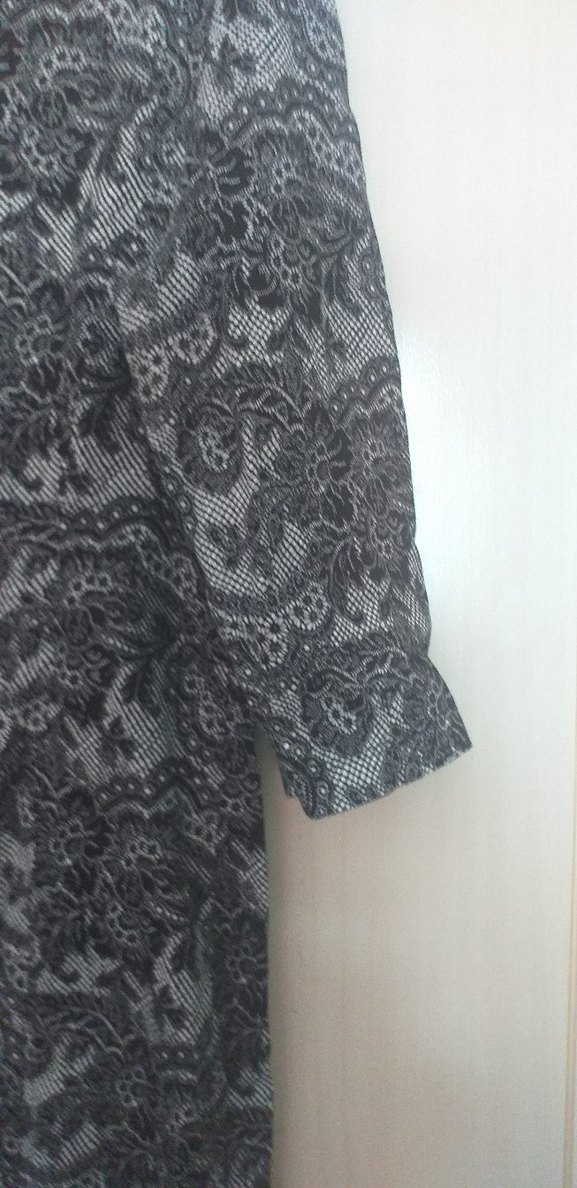 Bohem siyah Desenli  dizboyu elbise - Görsel 2