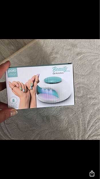 Üflemeli ve uv ışıklı oje kurutucu