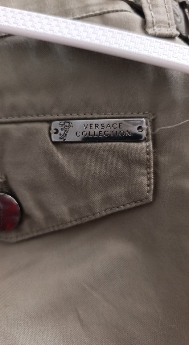 Bej ayarlama bilir Kemerli  Şort Versace orjinal - Görsel 5