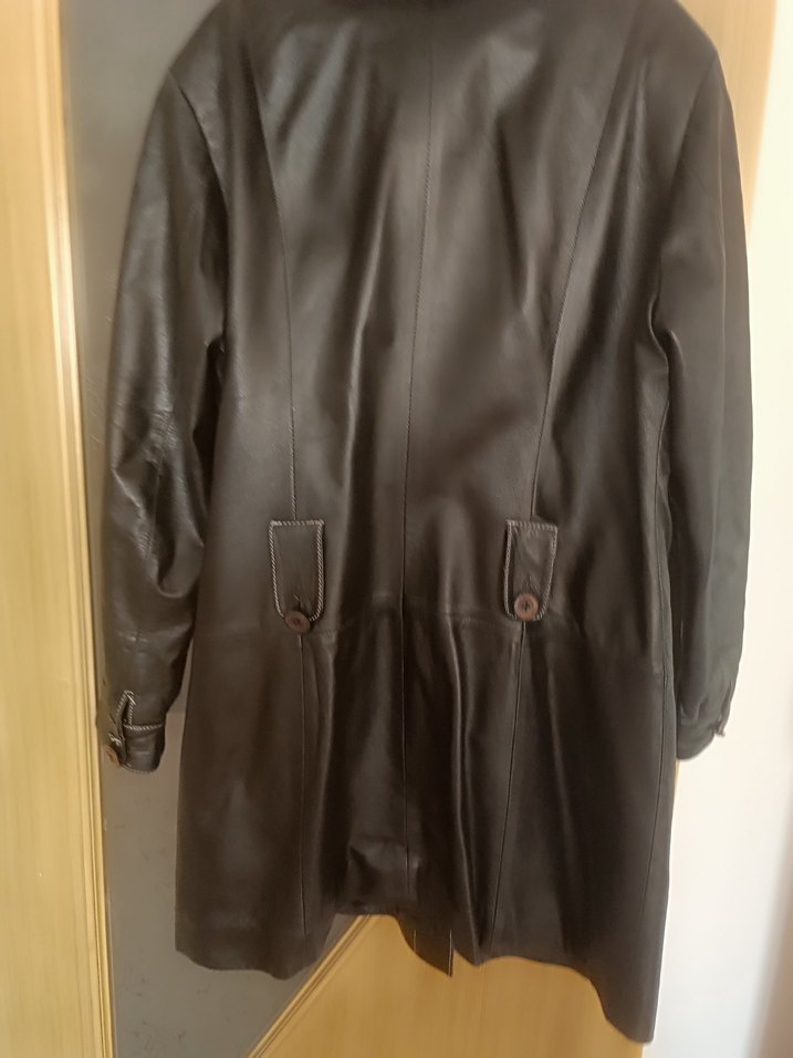 Düğmeli Kahverengi Ceylan Derisi Kadın Ceket - Görsel 3