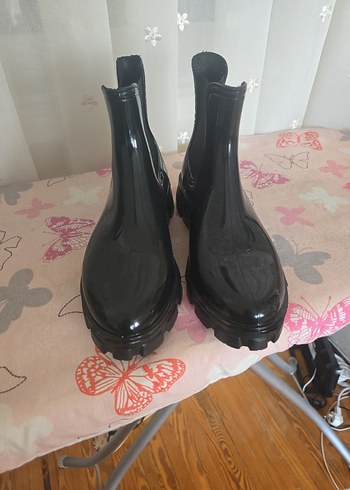 Siyah Kadın Yağmur Botu - Görsel 2