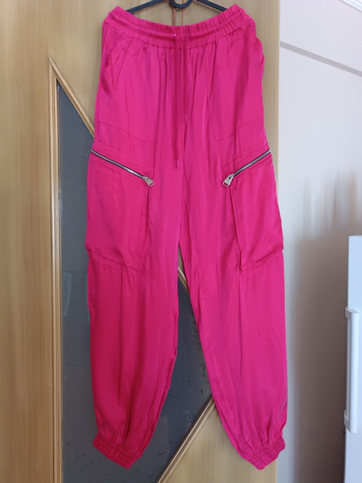 VDR Kadın Pembe Rahat Kesim Pantolon - Görsel 2