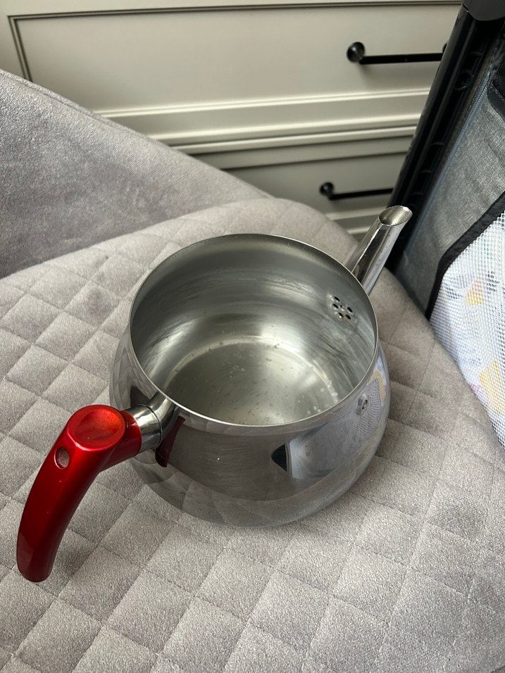 Kırmızı Saplı Çift Katlı Çaydanlık - Görsel 2