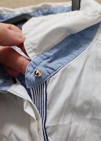 Düğmeli Uzun Kollu Beyaz Kadın Gömlek - Görsel 3