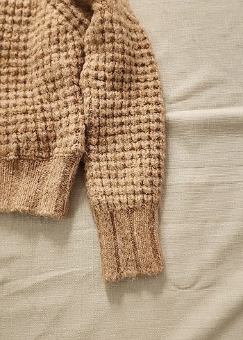 Bej Örgü Kadın Kazak - Görsel 2