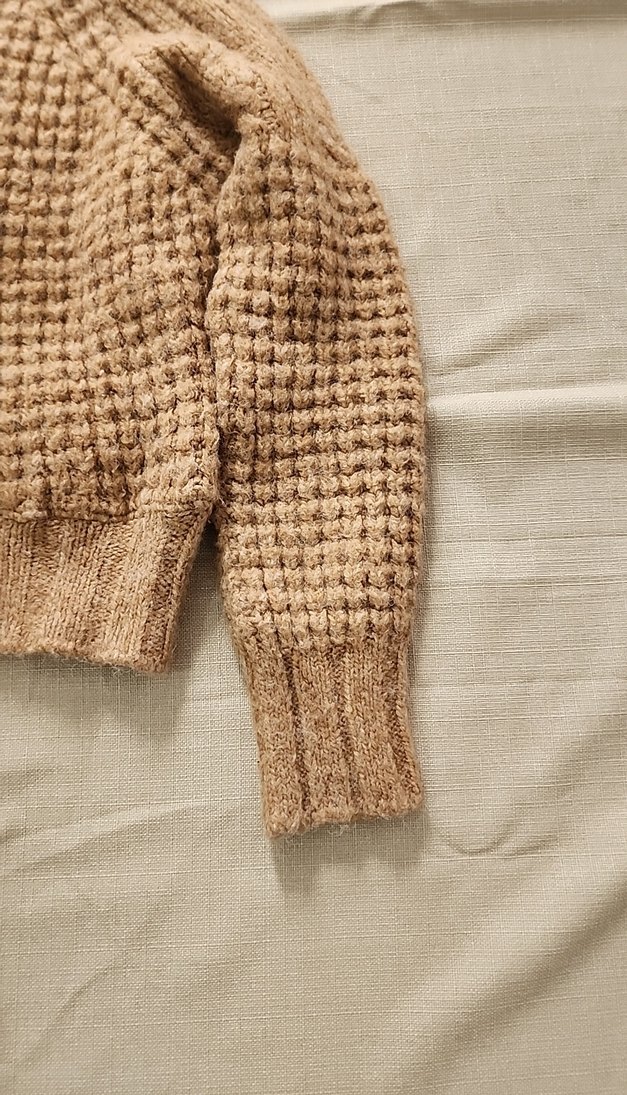 Bej Örgü Kadın Kazak - Görsel 2