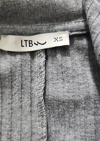 Uzun Kollu Gri Triko Kadın Elbise - Görsel 2