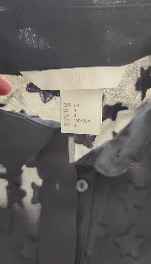 Düğmeli Siyah Gotik Uzun Kollu Gömlek - Görsel 2