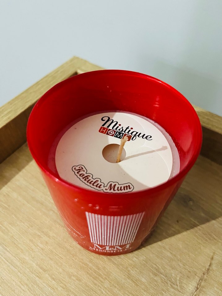 Kırmızı M&M Mum - Görsel 2