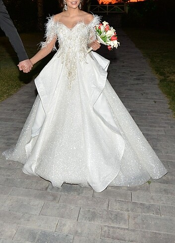 Kasnak işlemeli gelinlik - Görsel 5