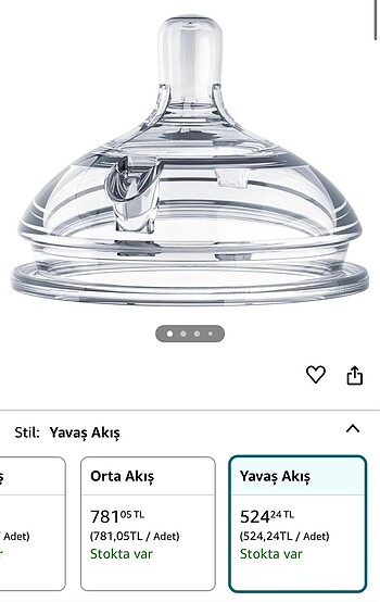 Beden Comotomo Yedek Biberon Emziği