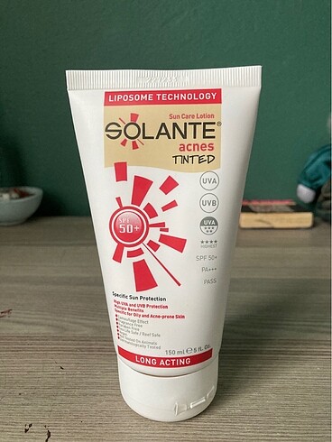 solante güneş kremi akne tinted