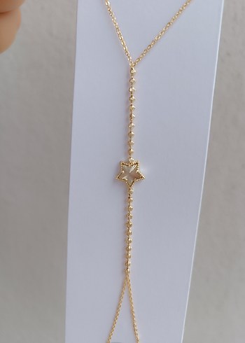 İşlemeli Yıldız Detaylı Altın Renk Şahmeran - Görsel 2