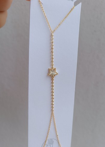 İşlemeli Yıldız Detaylı Altın Renk Şahmeran - Görsel 3