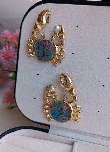 Beden çeşitli Renk İthal 14k altın kaplama vintage küpe ?