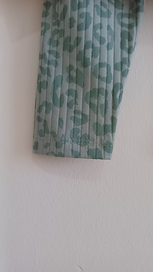 Kız Çocuk Gri Desenli Pamuklu Alt Üst Takım - Görsel 2