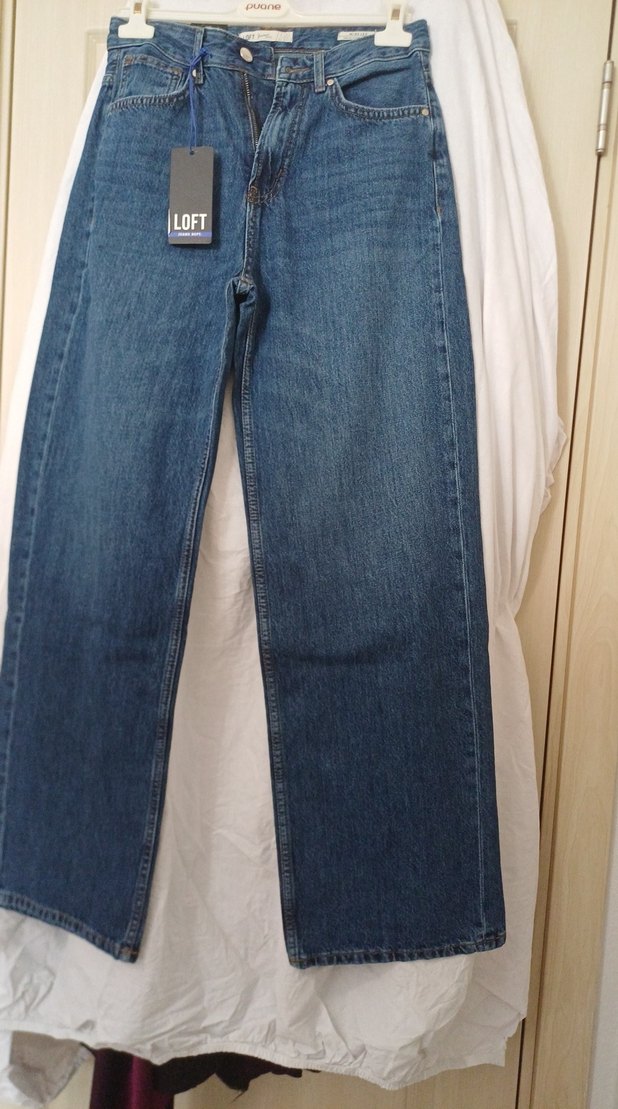 LOFT Kadın Regular Fit Midi Denim Pantolon - Görsel 3