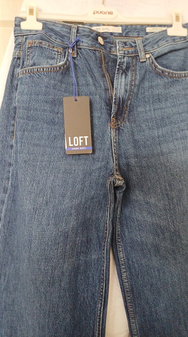 LOFT Kadın Regular Fit Midi Denim Pantolon - Görsel 2