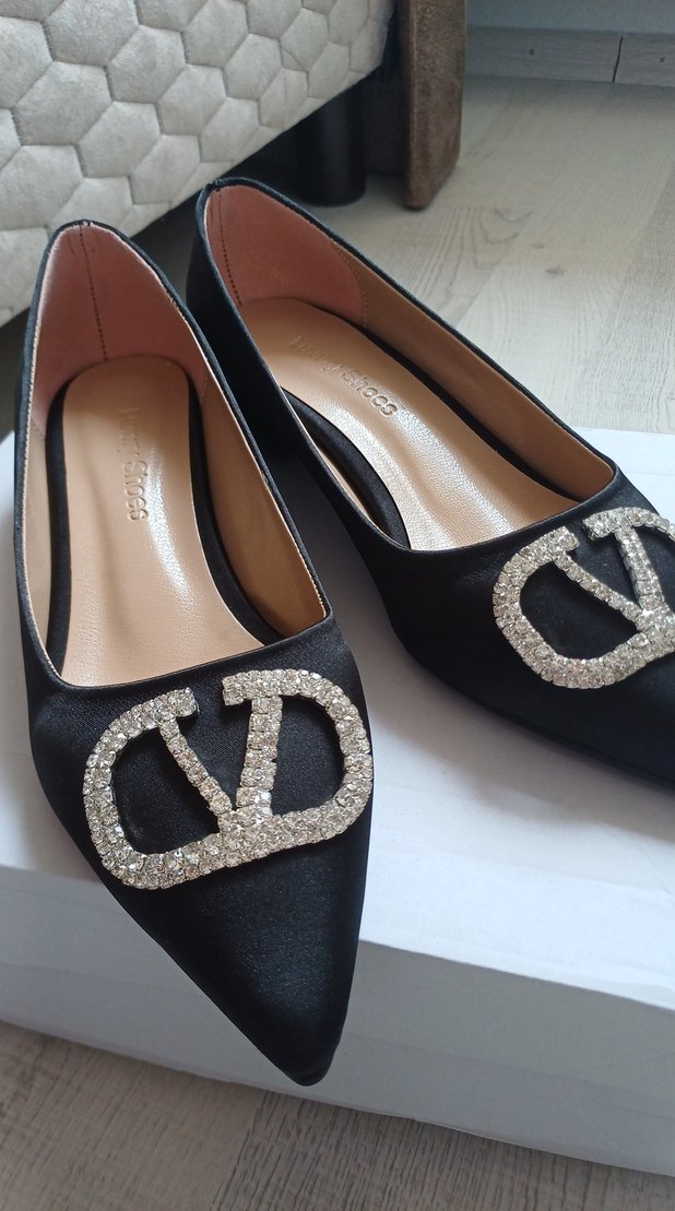 Siyah Süet Taşlı Tokalı Topuklu Kadın Ayakkabı - Görsel 4