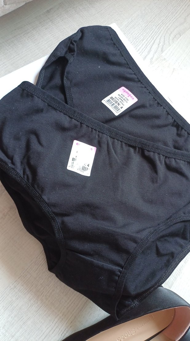 Siyah Midi Kadın Külot - Görsel 3