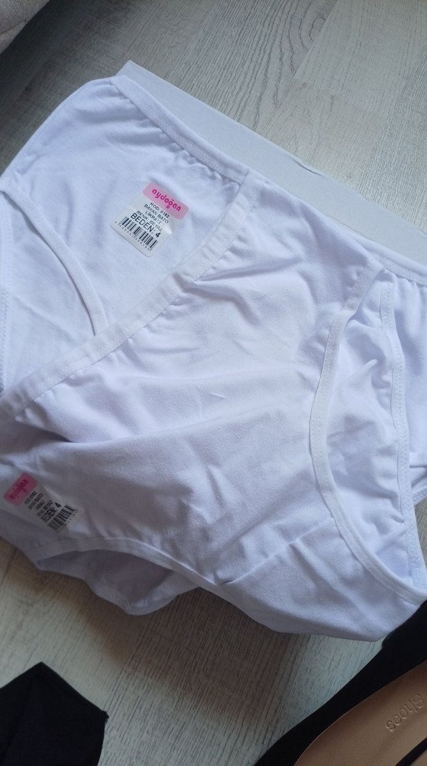 Beyaz Midi Kadın Külot - Görsel 2