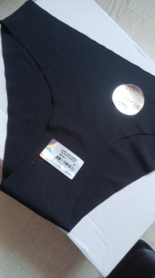 Siyah Baskılı Midi Kadın İç Çamaşırı - Görsel 2