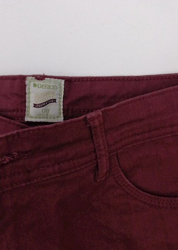 Bordo erkek Pantolon - Görsel 3