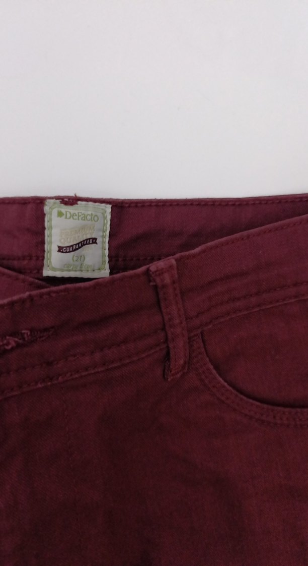 Bordo erkek Pantolon - Görsel 3