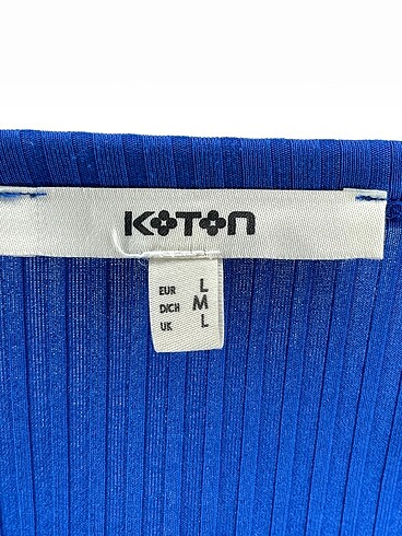 l Beden mavi Renk Koton Mini Üst %70 İndirimli.
