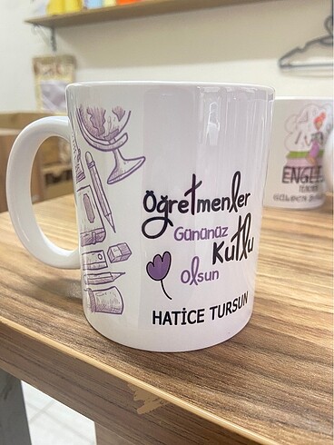 Öğretmenler Günü Hediyesi Kupa Bardak İsimli