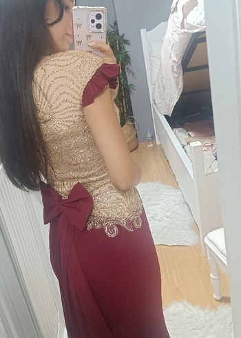 Bordo balık model abiye