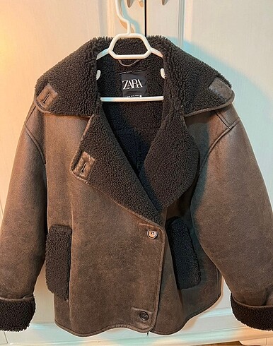 Zara peluş mont ceket