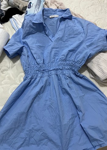 LC Waikiki Gömlek yaka zara muadili elbise