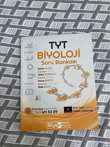 biyotik yayınları tyt biyoloji soru bankası