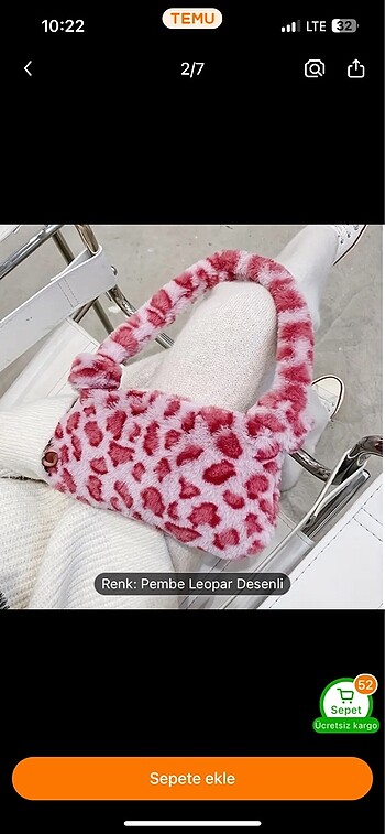 Diğer Pembe Peluş Çanta