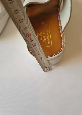 Erkek Beyaz Deri Tokalı Sandalet - Görsel 7