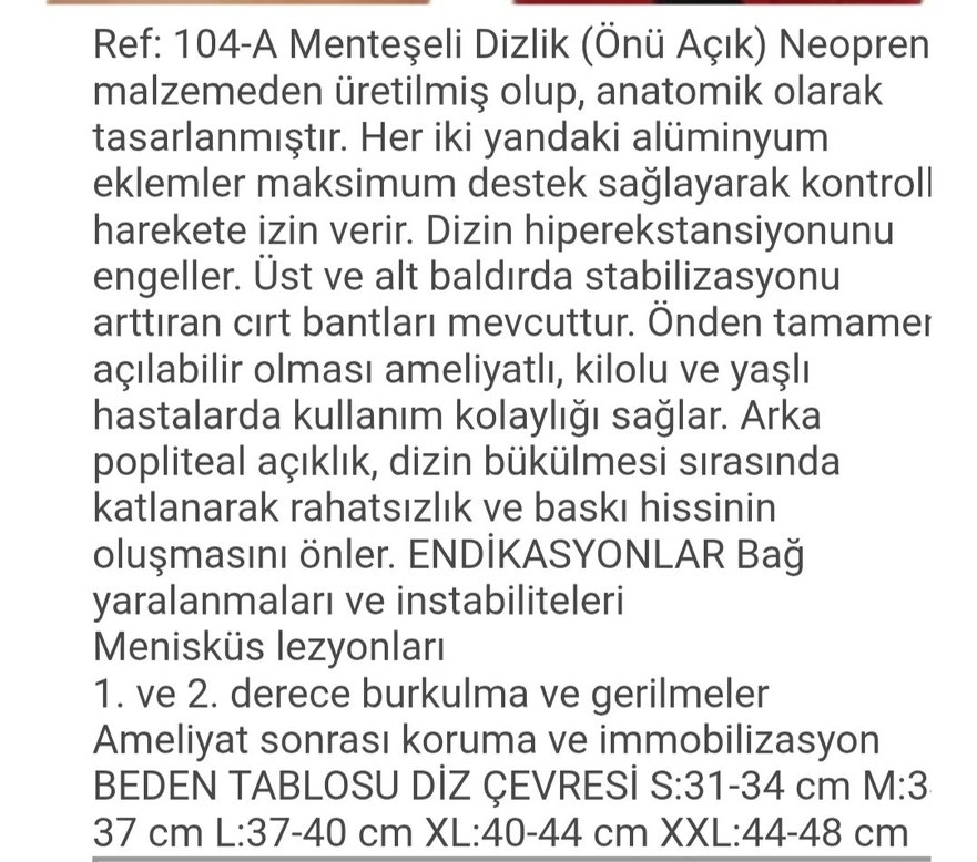 Aurafix Menteşeli Açık Dizlik - Kırmızı Siyah - Görsel 2