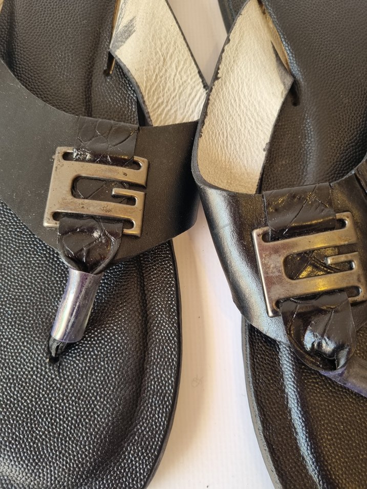 Gerçek deri parmak arası terlik - Görsel 4