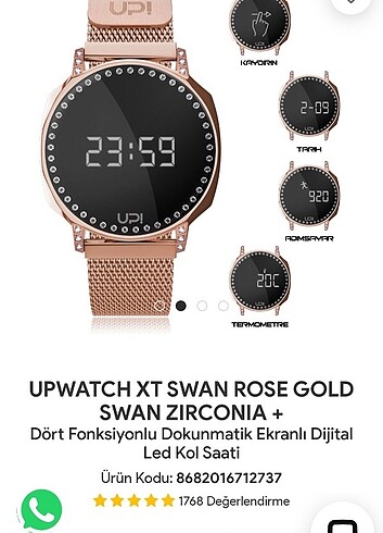 UPWATCH XT SWAN ROSE GOLD saat