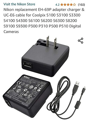 Nikon EH-69P adaptör şarj
